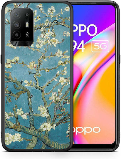 Smartfits White Blossoms Back Cover Alb (Oppo A94) 7522700558491_42928314450075