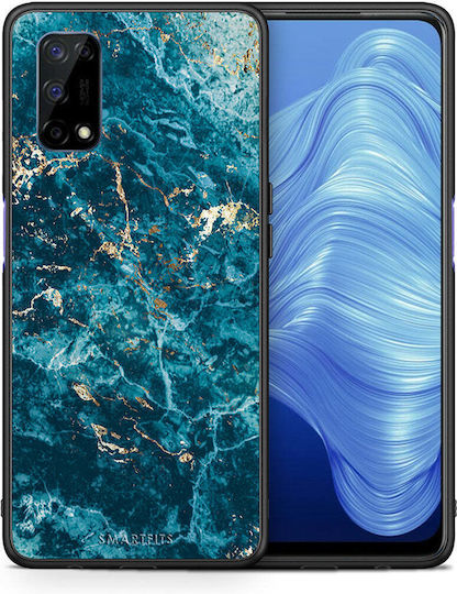 Smartfits Marble Blue Umschlag Rückseite Blau (Realme 7 5G)