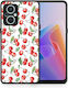 Smartfits Cherry Summer Back Cover Burgundy (Oppo Reno7 Lite)