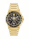 Versace Greca Extreme Men's Watch Chronograph Battery with Gold Metal Bracelet