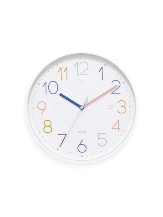 Wall Clock White Ø30cm