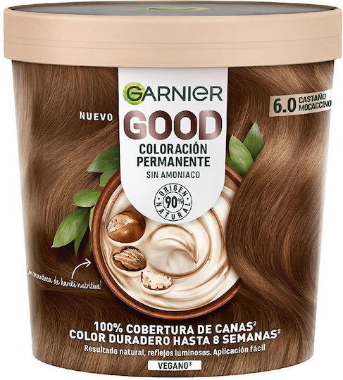Garnier Good Βαφή Μαλλιών Χωρίς Αμμωνία Nº 6.0