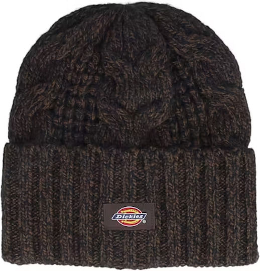 Hoxie Beanie Unisex Beanie Knitted in Brown color