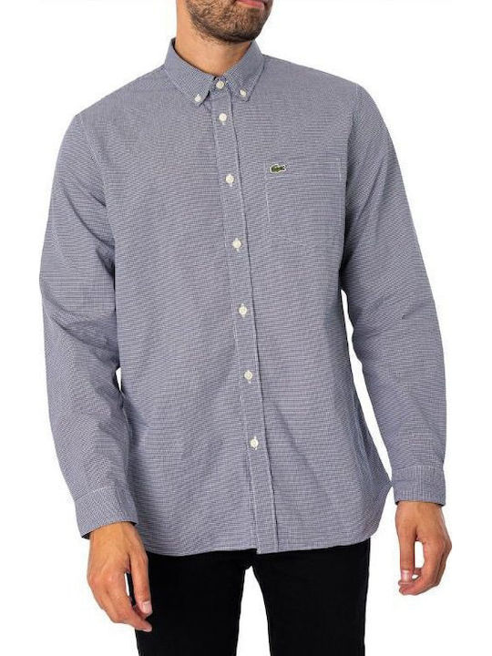 Lacoste Long Sleeve Cotton Shirt Regular Fit Ch...