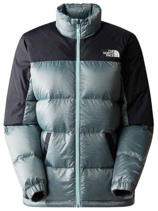 Diablo Recycled Κοντό Γυναικείο Puffer Μπουφάν για Χειμώνα Πράσινο