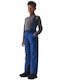 4F 4FJAW23TFTRM358-31S Kids Dungarees for Ski & Snowboard Blue