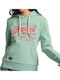 D1 Ovin Women's Sweatshirt Hooded Green