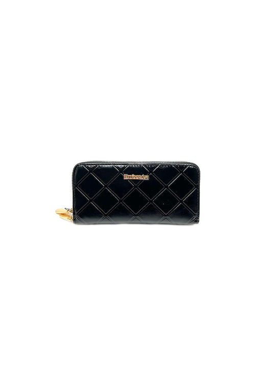 Privata Large Women's Wallet Coins Black