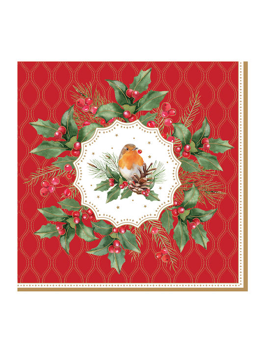 Marva Christmas Napkins L33xW33cm 1pcs