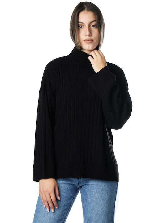 Only Damen Langarm Pullover Schwarz