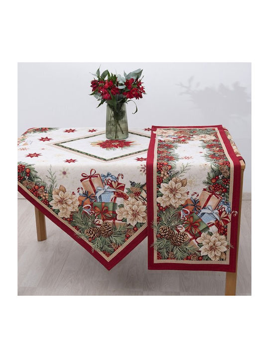 Dimeco Christmas Tablecloth Runner Multicolour L100xW35cm 1pcs