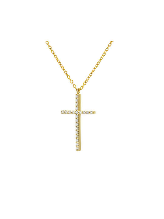 Katsigiannis Gold Kreuz 14K mit Kette