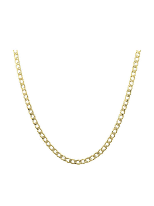Mv Preziosa Goldene Kette Nacken 9K Länge 55cm