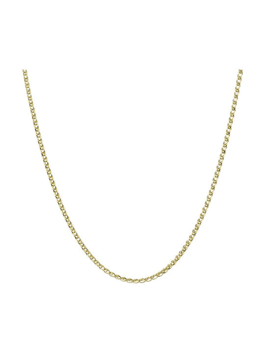 Mv Preziosa Goldene Kette Nacken 9K Länge 40cm
