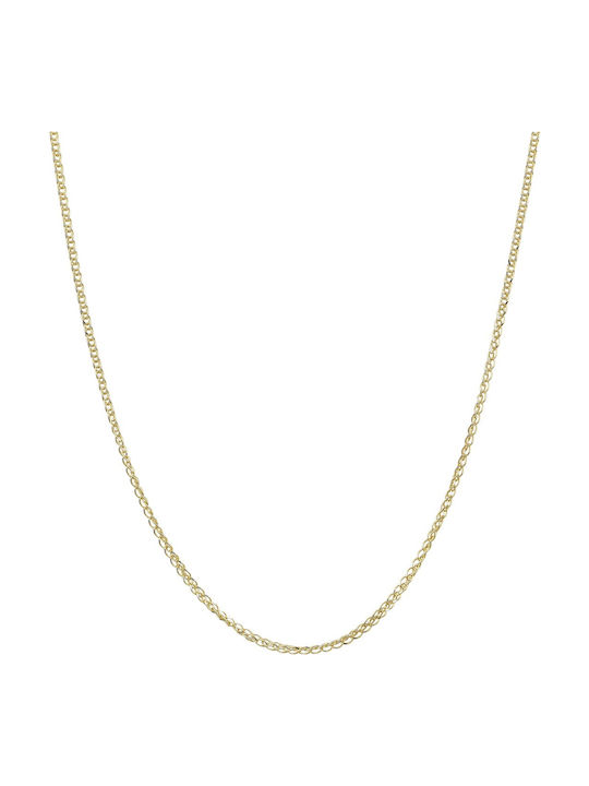 Mv Preziosa Goldene Kette Nacken 14K Länge 45cm