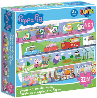 Kids Puzzle Οι Ιστορίες Της Peppa for 3++ Years 32pcs Luna