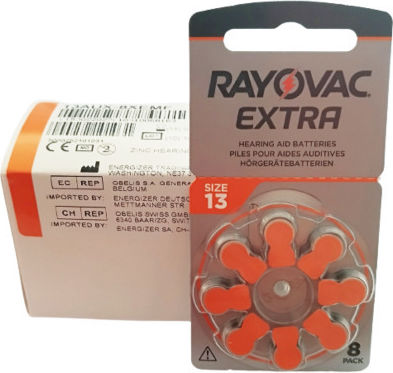 Rayovac Extra Advanced Батерии За Слухови Апарати 13 1.45V 80бр