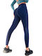 La Lolita Amsterdam Women's Cropped Training Legging High Waisted Navy Blue