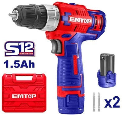 Emtop Drill Driver Battery 12V