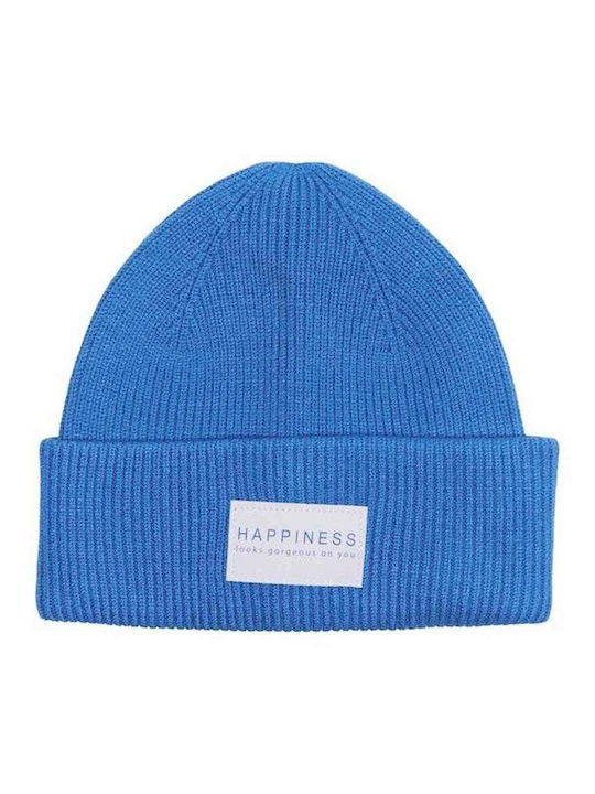 Only Ribbed Beanie Cap Blue