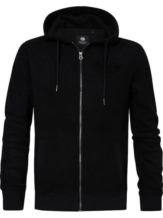 Petrol Industries Men's Fleece Jacket Hooded Black