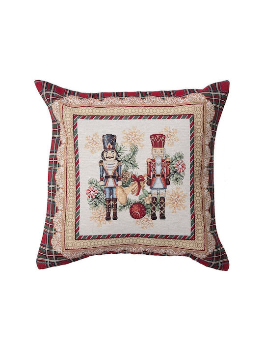 Dimeco Christmas Decorative Square Pillowcase Multicolored 45x45cm