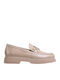 Lackleder Damen Mokassins in Rosa Farbe