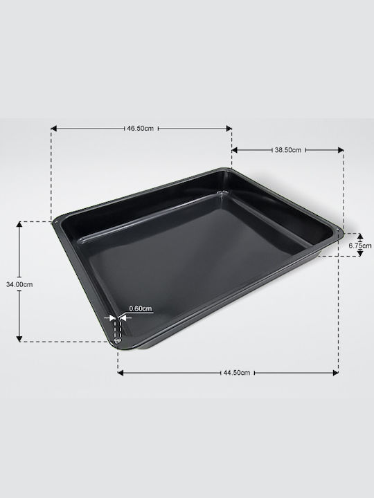 AEG Aluminum Rectangular Baking Pan with Enamel Coating 46.5x34cm