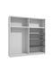 Fylliana Pg3 W220 Raft De Bibliotecă Rectangular Din Placă Din Lemn Agregat Gri Grafit 107x220x1.6cm 11012213