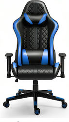Oxford Home GC-215B Καρέκλα Gaming Δερματίνης με Ρυθμιζόμενα Μπράτσα Μπλε