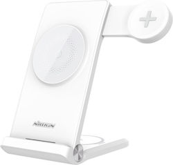 Nillkin Powertrio 3în1 Încărcător Pentru Galaxy Watch 42mm Alb