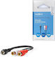 Nedis 0.2m 2x RCA male Cable (CAGB24010BK02)