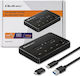 Qoltec Docking Station for 2 Hard Drives SATA M.2 (2230)" / M.2 (2242)" / M.2 (2260)" with Connection USB-C (50310)