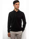 Polo Long Sleeve Blouse Black