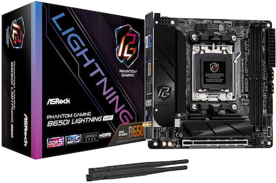 ASRock B650I Lightning WiFi Mainboard Mini-ITX mit AMD AM5 Sockel