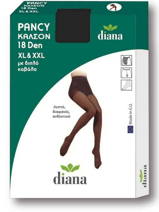 Diana Прозрачно Дамско чорапогащник Бежов