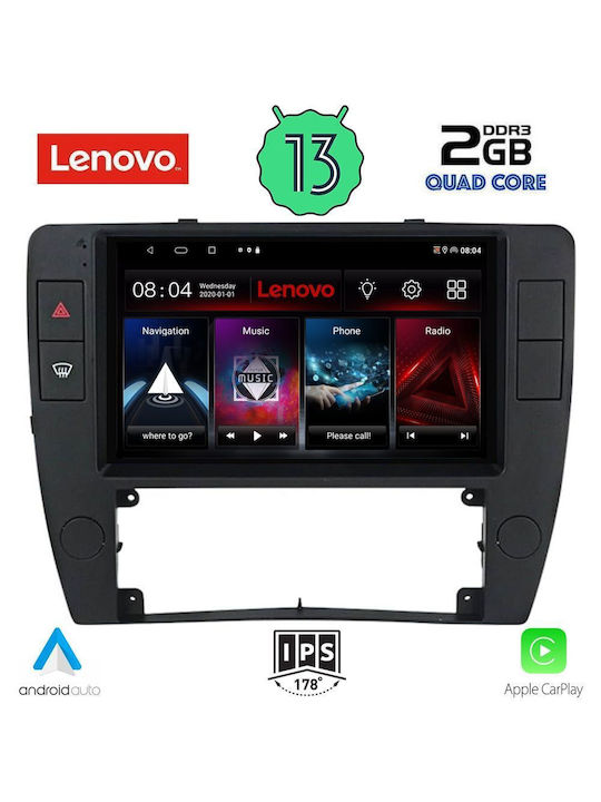 Lenovo Ηχοσύστημα Αυτοκινήτου για Volkswagen Passat 2000-2005 με A/C (Bluetooth/USB/WiFi/GPS) με Οθόνη Αφής 9"