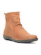 Leder Stiefeletten Damen Braun