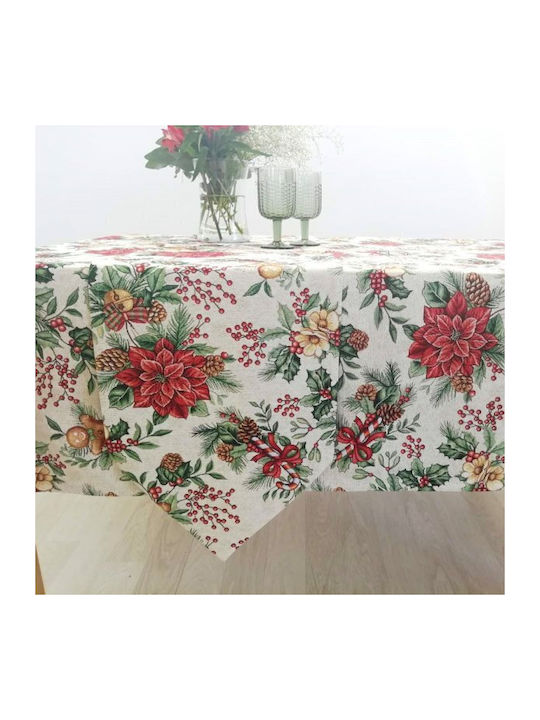 Dimeco Christmas Tablecloth Runner Multicolour L140xW35cm 1pcs