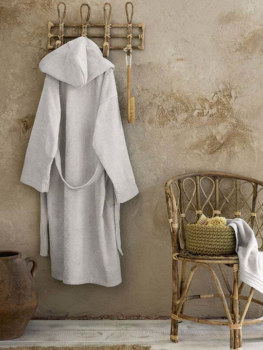 Nima Zen Hooded Bathrobe Oat Beige 400gr/m² 32512