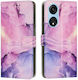 Marble Pattern Brieftasche Lila (Oppo A98)