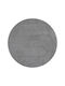 Beauty Home Art 9643 Αντιολισθητικό Χαλί Στρογγυλό Shaggy Γκρι Φ160cm