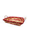 Decorative Basket Bamboo with Handles Beige 30x40x9cm