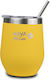 Nava Glass Thermos Stainless Steel 360ml Yellow...