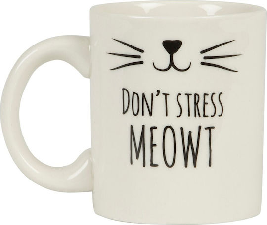 Sass & Belle Don't Stress Meowt Becher Keramik Weiß Sass & Belle Don't Stress Meowt Becher Keramik Weiß