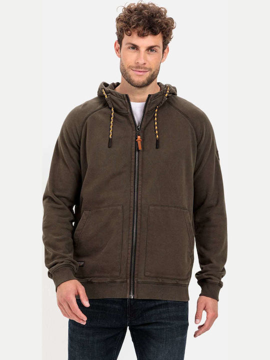 Khaki Hoodie Cardigan
