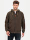 Khaki Hoodie Cardigan