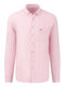 Fynch Hatton Men's Shirt Long Sleeve Pink