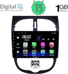 Digital IQ Ηχοσύστημα Αυτοκινήτου για Peugeot 206 1998-2006 (Bluetooth/USB/WiFi/GPS) με Οθόνη Αφής 9"
