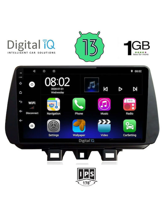 Digital IQ Car Audio System for Hyundai Tucson 2019> (Bluetooth/USB/WiFi/GPS) with Touch Screen 9"